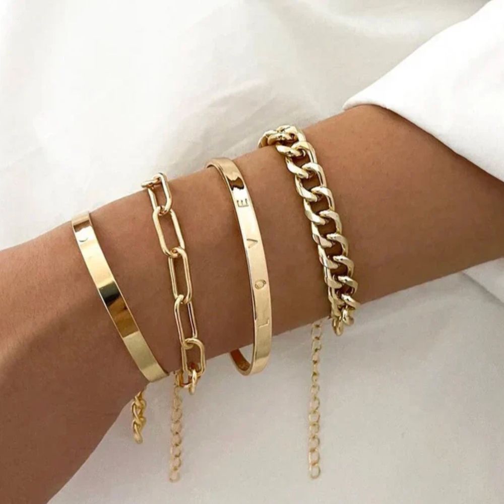 Elan Gold-Tone Bracelet Set